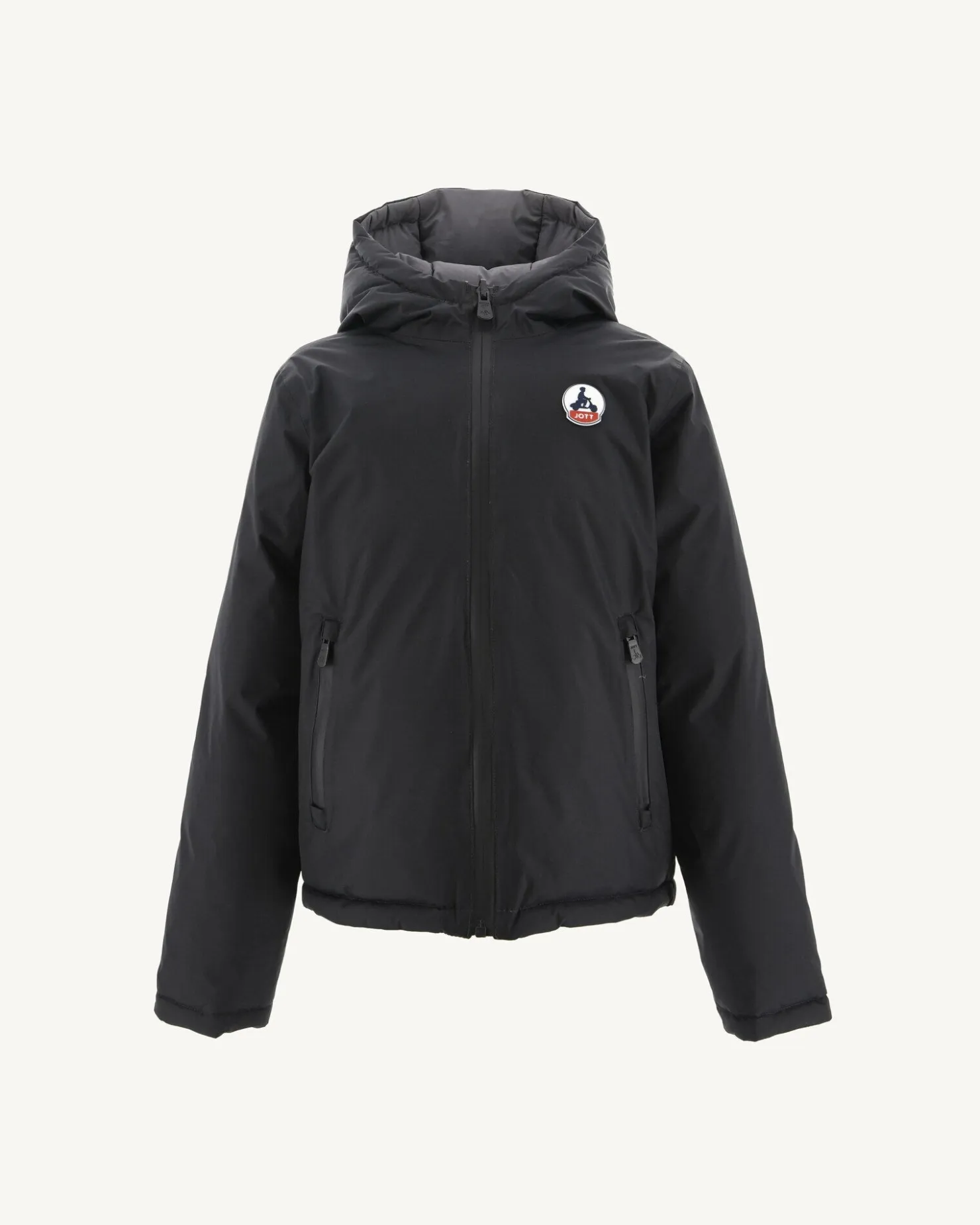 JOTT Reversible Hooded Winter Jacket For Children Black/Anthracite Yoko 9990 Black / Charcoal Cheap