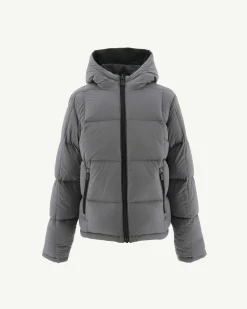 JOTT Reversible Hooded Winter Jacket For Children Black/Anthracite Yoko 9990 Black / Charcoal Cheap