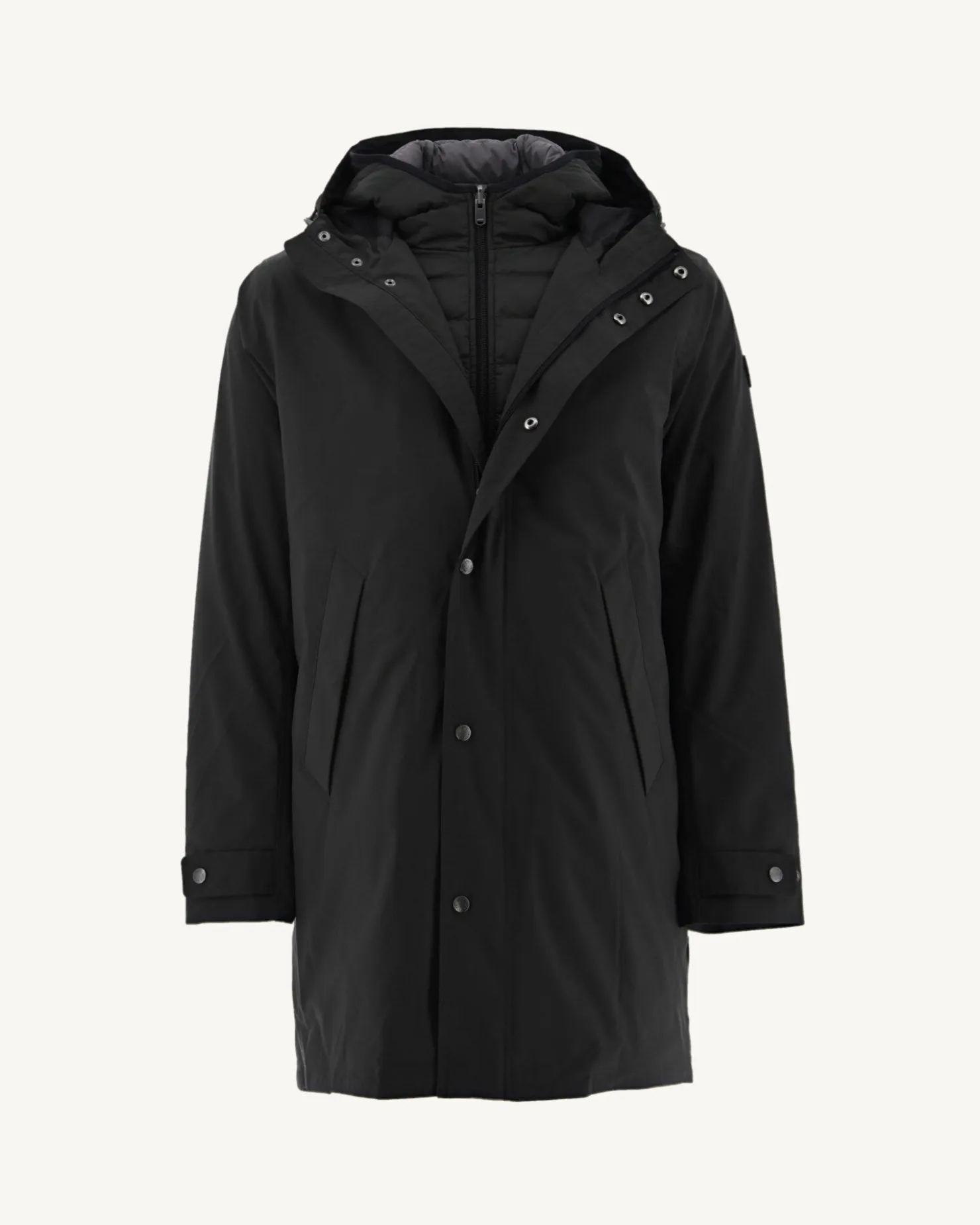 JOTT Reversible 5-In-1 Hooded Parka Black Gobi 999 Black Discount