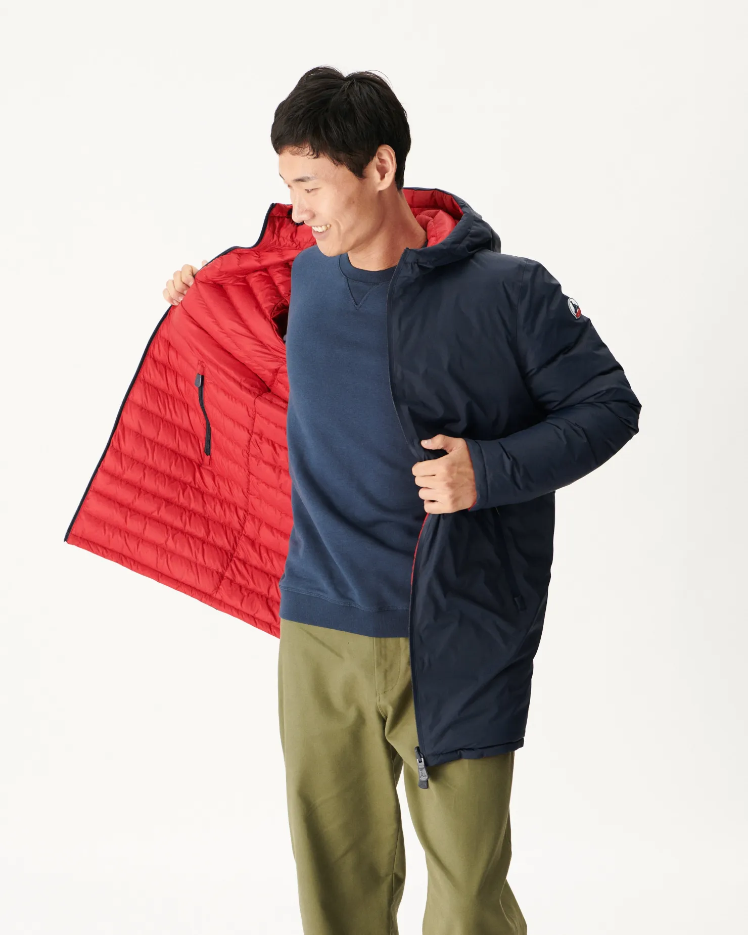 JOTT Reversible Navy/Red Amsterdam Down Jacket 189 Navy/Red Shop