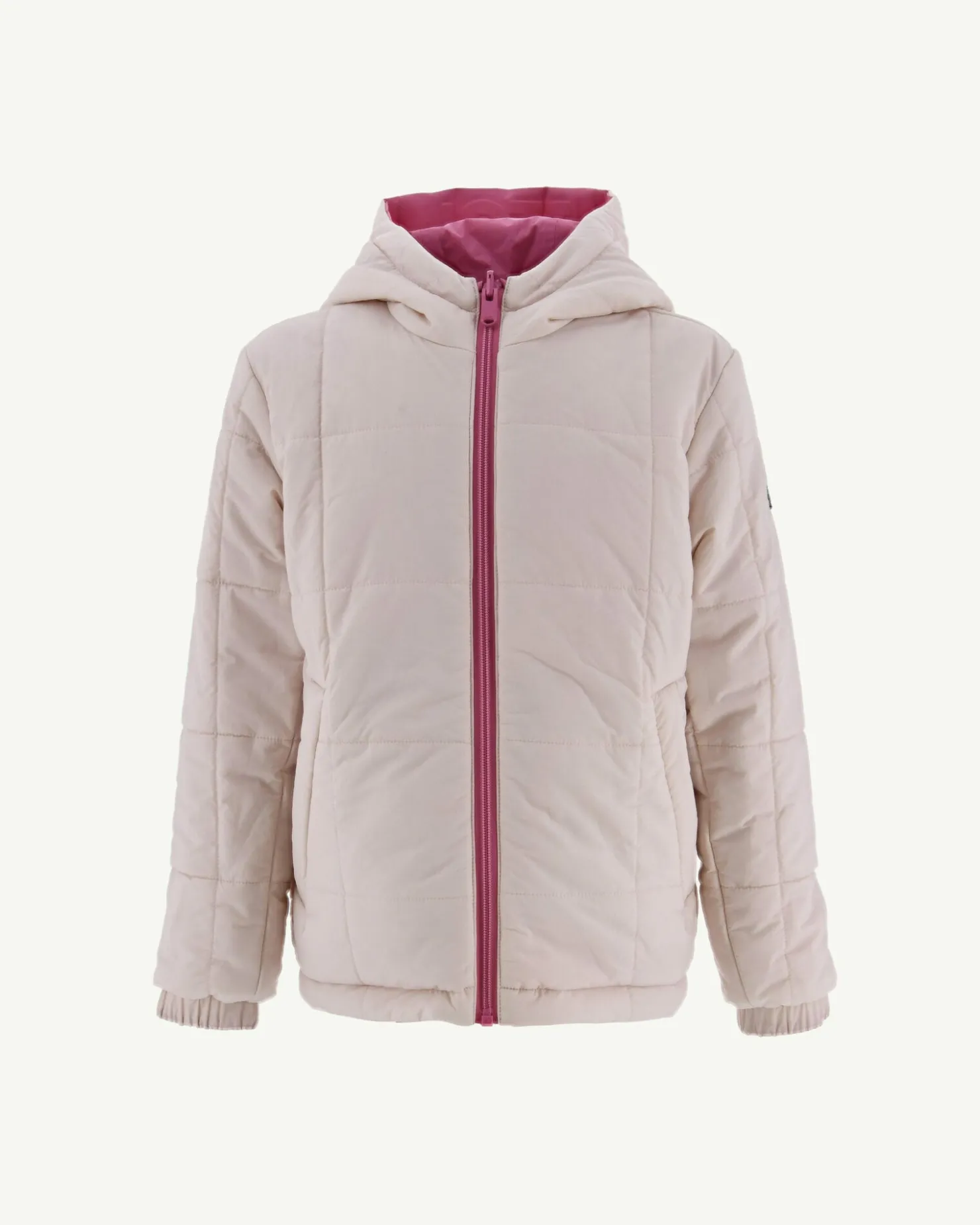 JOTT Reversible Ultralight Down Jacket With Hood Intense Pink/Light Pink Ch 4570 Wild Pink / Soft Pink Hot