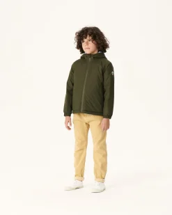 JOTT Reversible Ultralight Down Jacket With Hood Army/Light Blue Child Ross 2551 Army / Soft Blue Clearance