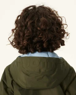 JOTT Reversible Ultralight Down Jacket With Hood Army/Light Blue Child Ross 2551 Army / Soft Blue Clearance