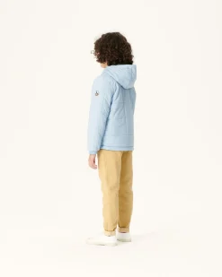 JOTT Reversible Ultralight Down Jacket With Hood Army/Light Blue Child Ross 2551 Army / Soft Blue Clearance