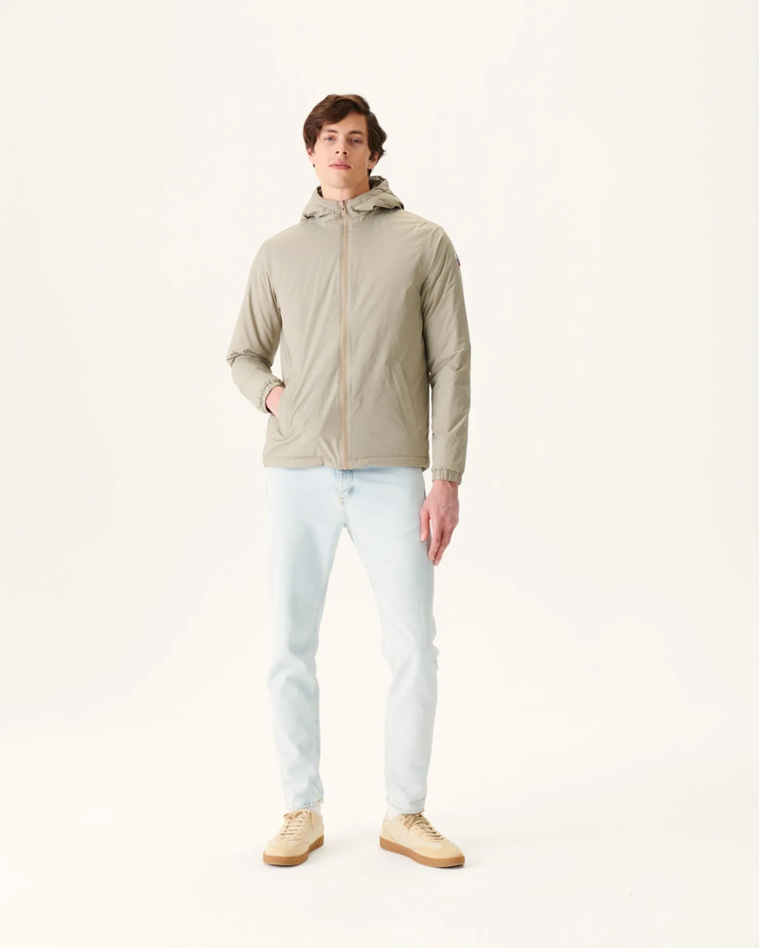 JOTT Reversible Ultralight Hooded Down Jacket Beige/Taupe Vigo 8041 Beige / Taupe Best Sale