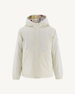 JOTT Reversible Ultralight Hooded Down Jacket Ecru/Bohemian Blue Child Ross 8953 Off-White/Bohemian Blue Cheap