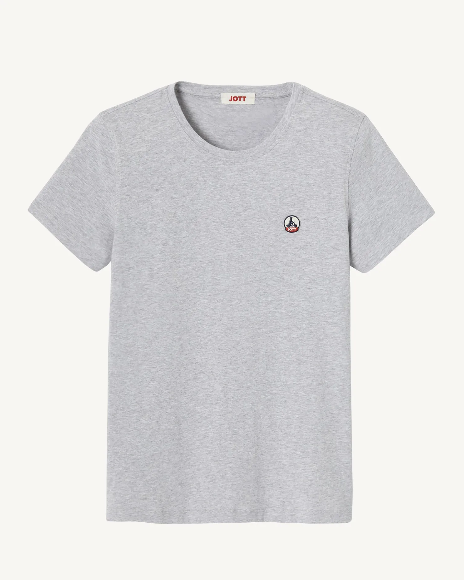 JOTT Round Neck T-Shirt Heather Gray Rosas 514 Heather Gray Shop