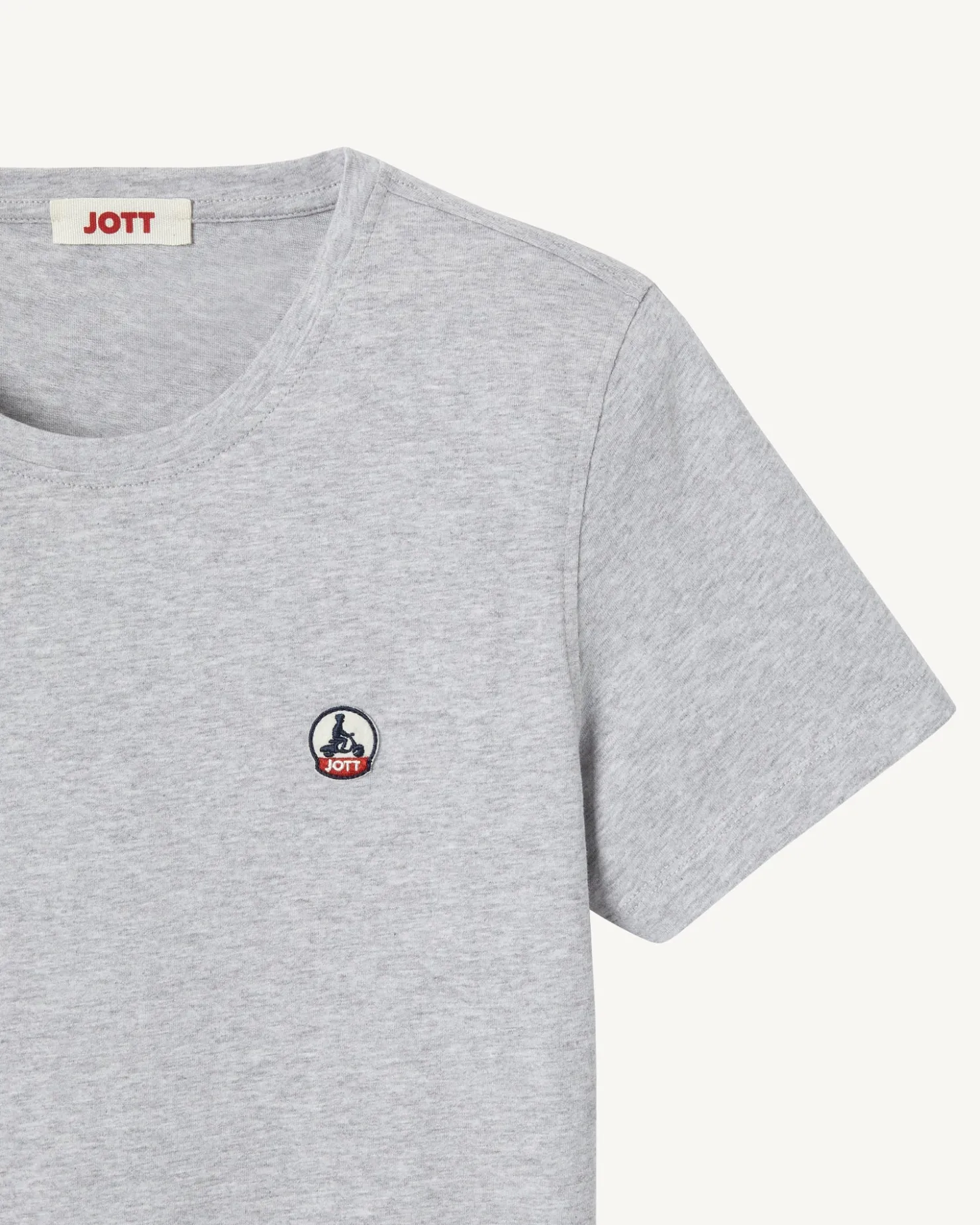 JOTT Round Neck T-Shirt Heather Gray Rosas 514 Heather Gray Shop