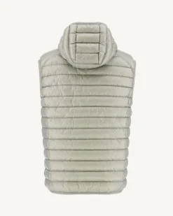 JOTT Sauge Pat Hooded Sleeveless Down Jacket 826 Sage Best Sale