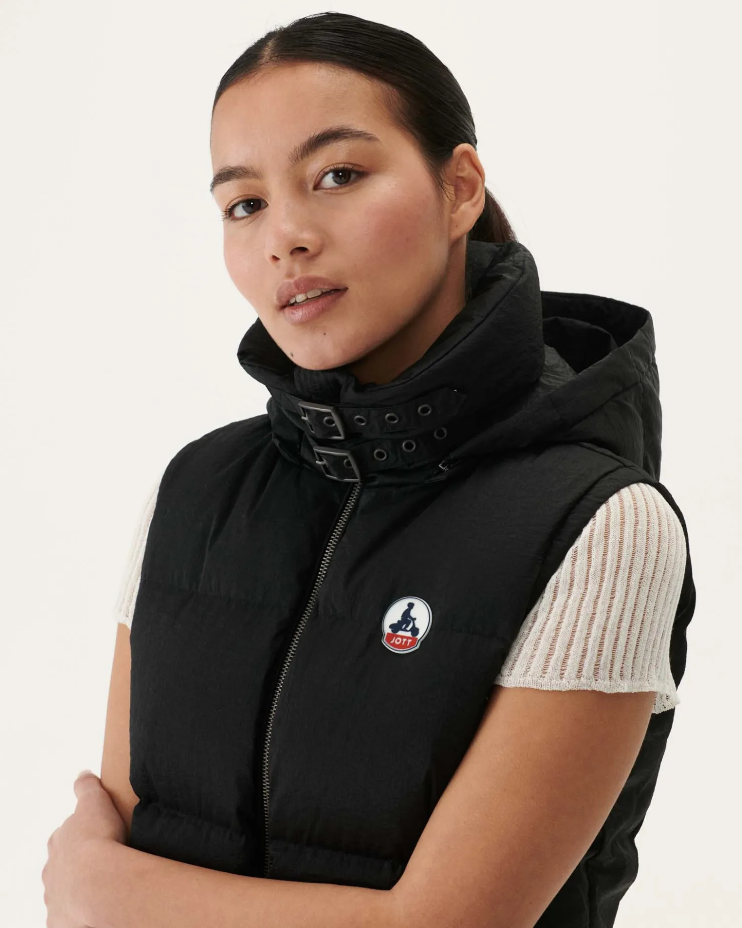 JOTT Sevilla Black Extreme Cold Sleeveless Down Jacket 999 Black Flash Sale