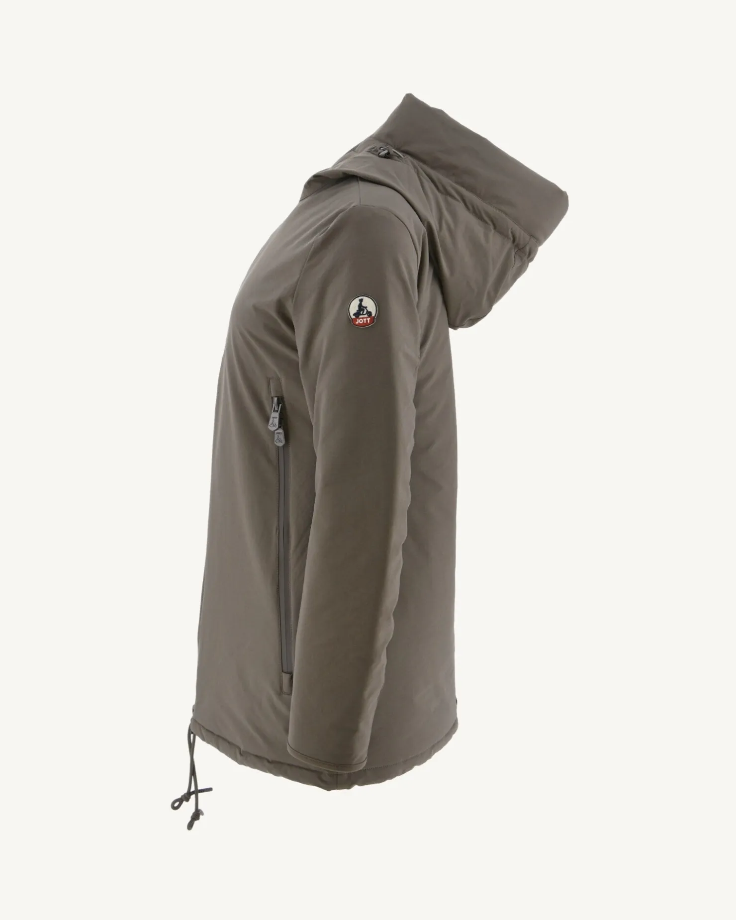 JOTT Siberian Taupe Hooded Puffer Jacket 808 Mole Best