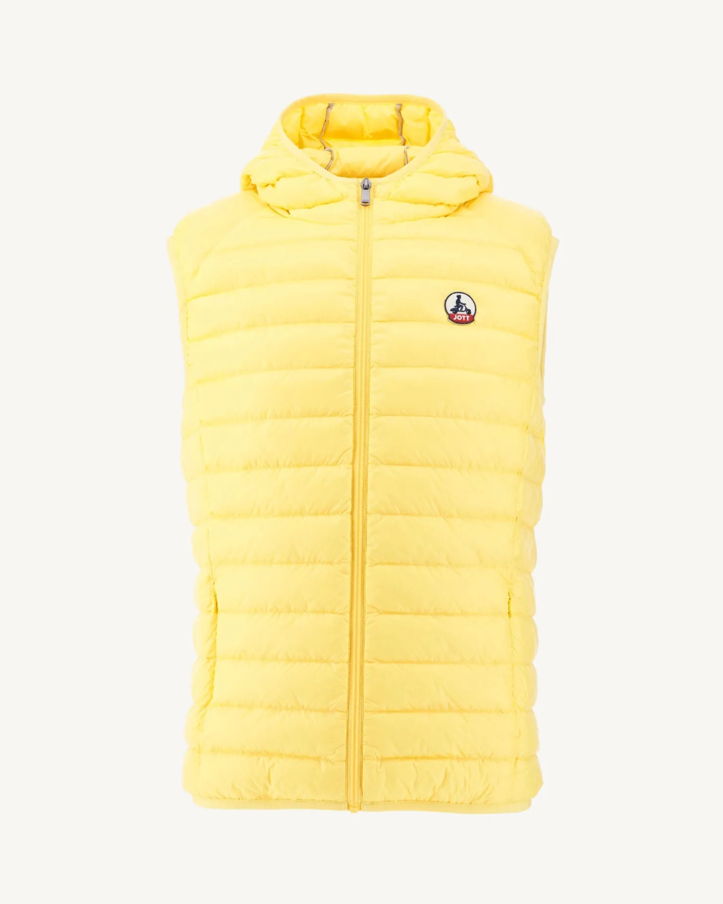 JOTT Sleeveless Hooded Down Jacket Light Yellow Pat 627 Soft Yellow Best Sale