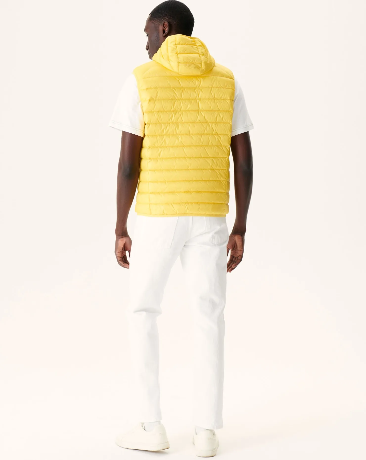JOTT Sleeveless Hooded Down Jacket Light Yellow Pat 627 Soft Yellow Best Sale