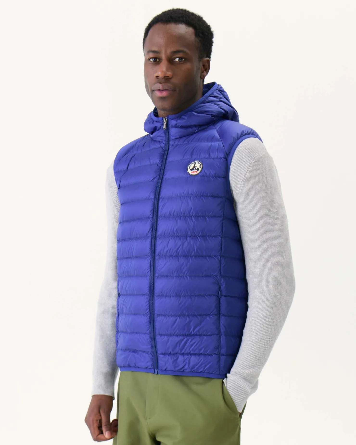 JOTT Sleeveless Hooded Down Jacket Dark Denim Pat 195 Dark Denim Store