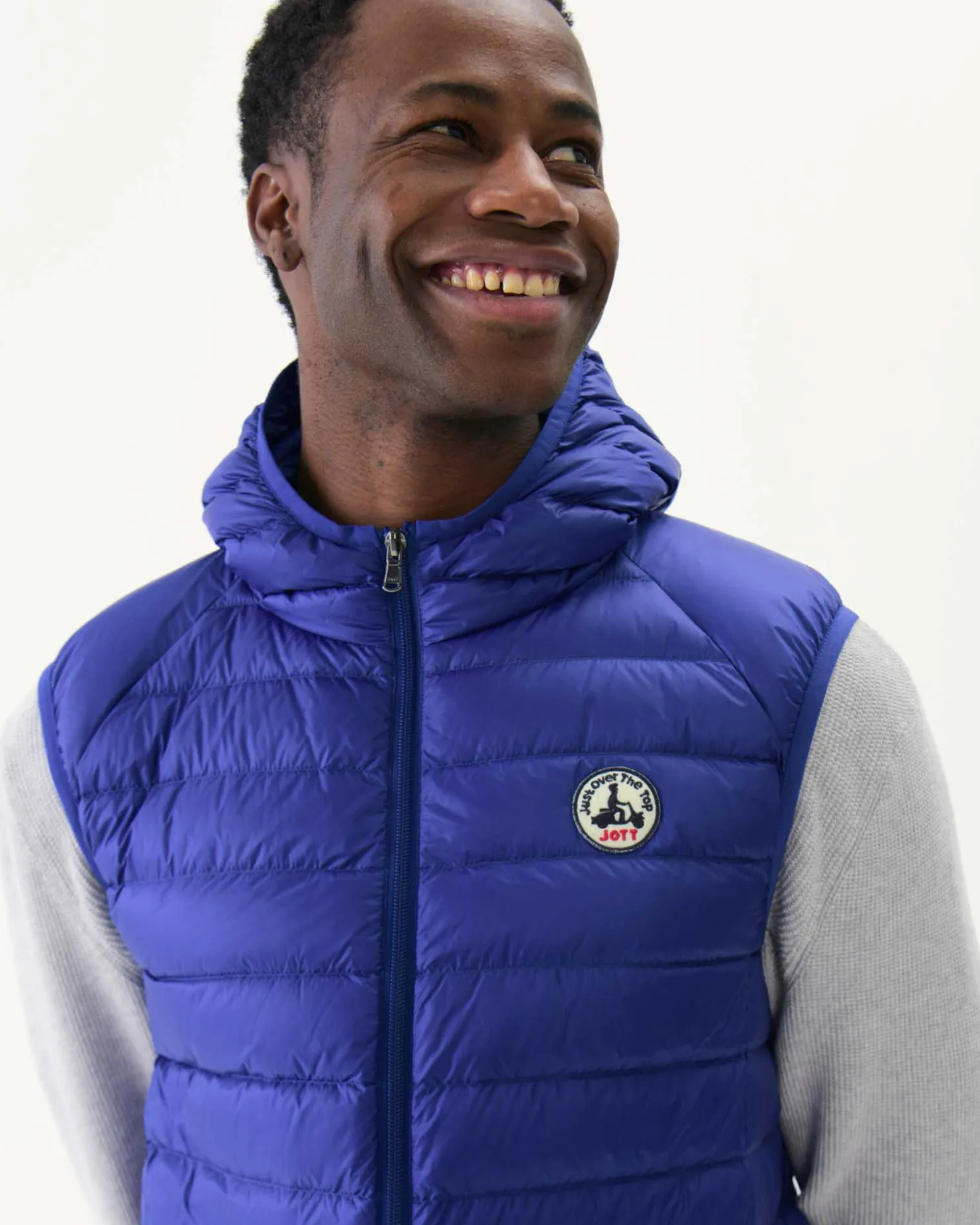 JOTT Sleeveless Hooded Down Jacket Dark Denim Pat 195 Dark Denim Store