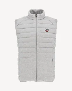 JOTT Sleeveless Jersey Padded Jacket Heather Gray Tom 514 Heather Gray Best Sale