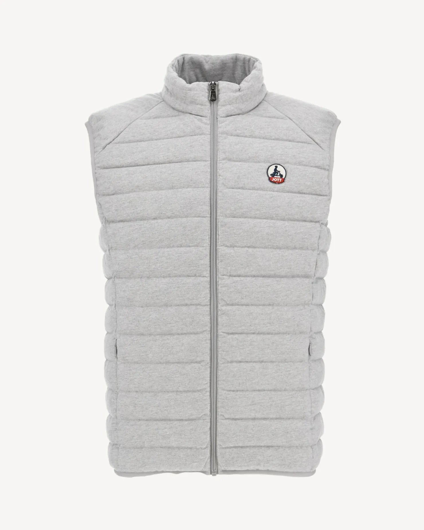 JOTT Sleeveless Jersey Padded Jacket Heather Gray Tom 514 Heather Gray Best Sale