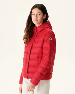 JOTT Straight Hooded Padded Jacket Rouge Jane 300 Red Best