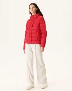 JOTT Straight Hooded Padded Jacket Rouge Jane 300 Red Best