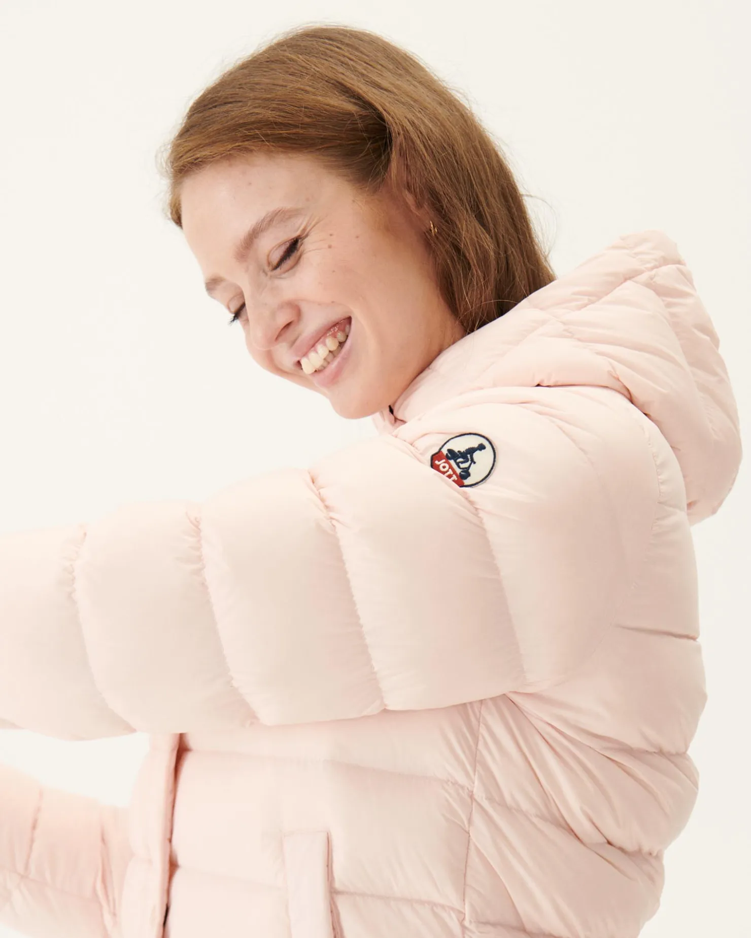 JOTT Straight Hooded Padded Jacket Light Pink Jane 463 Soft Pink Shop