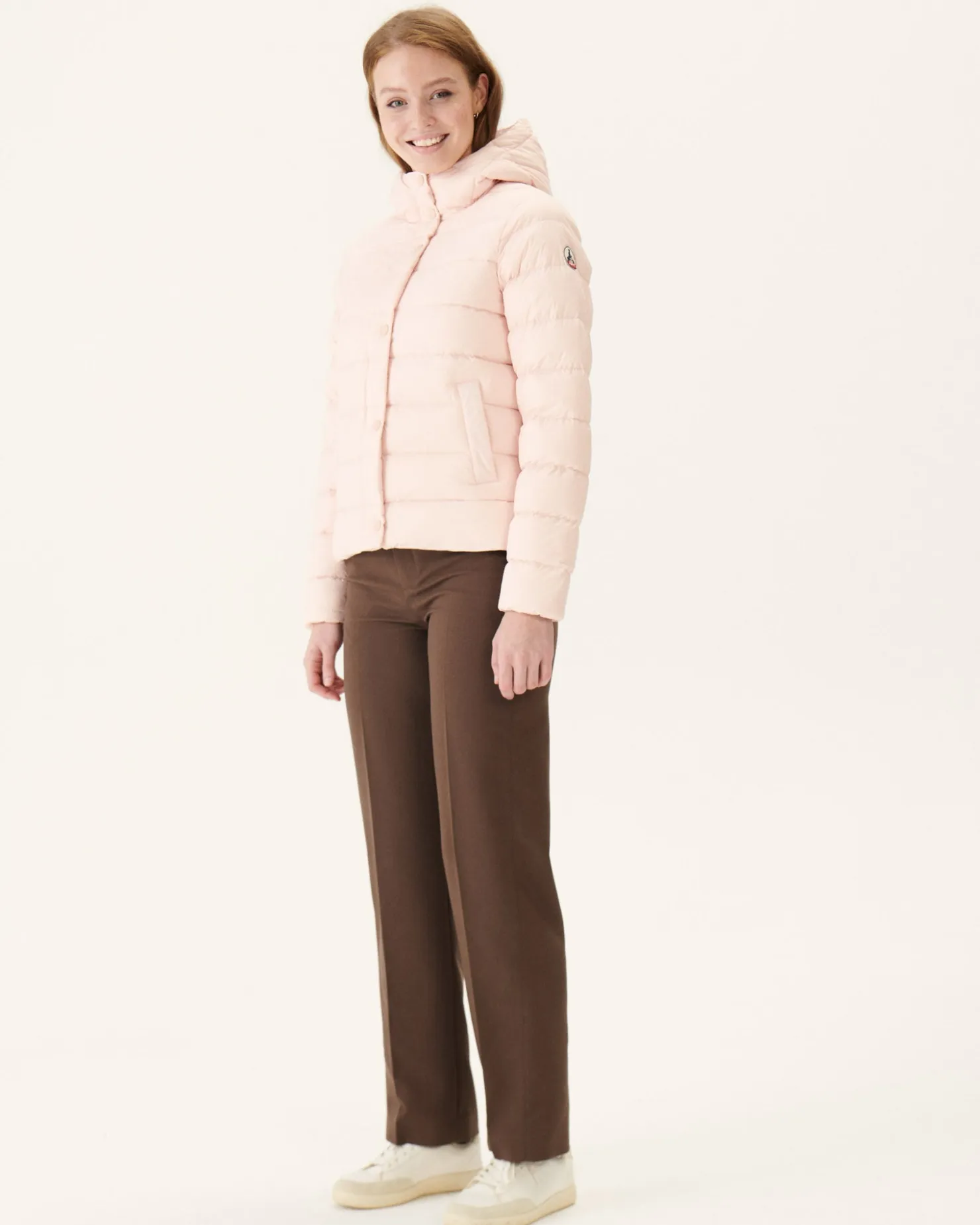 JOTT Straight Hooded Padded Jacket Light Pink Jane 463 Soft Pink Shop