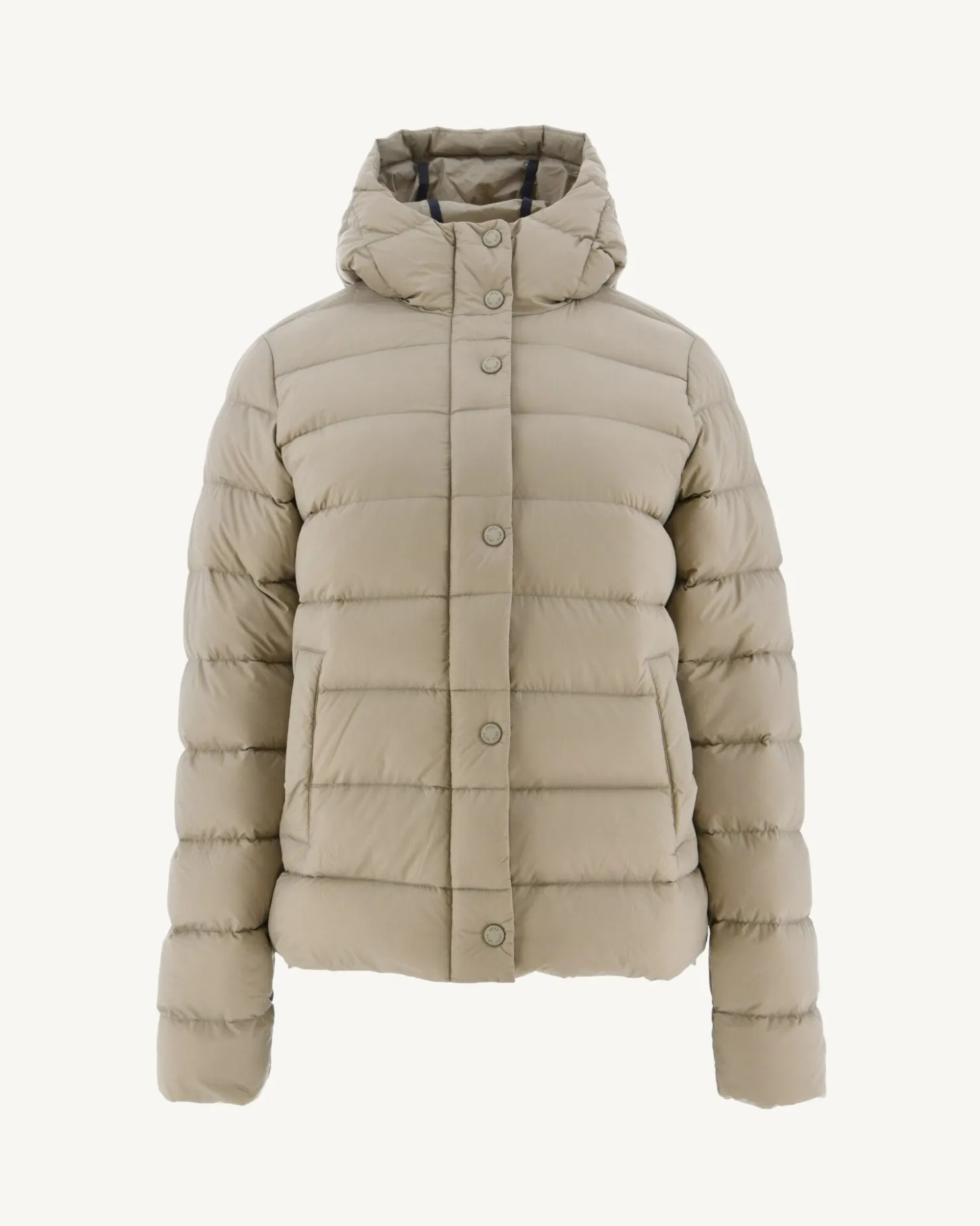 JOTT Straight Hooded Padded Jacket Beige Jane 804 Beige New