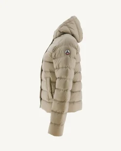 JOTT Straight Hooded Padded Jacket Beige Jane 804 Beige New