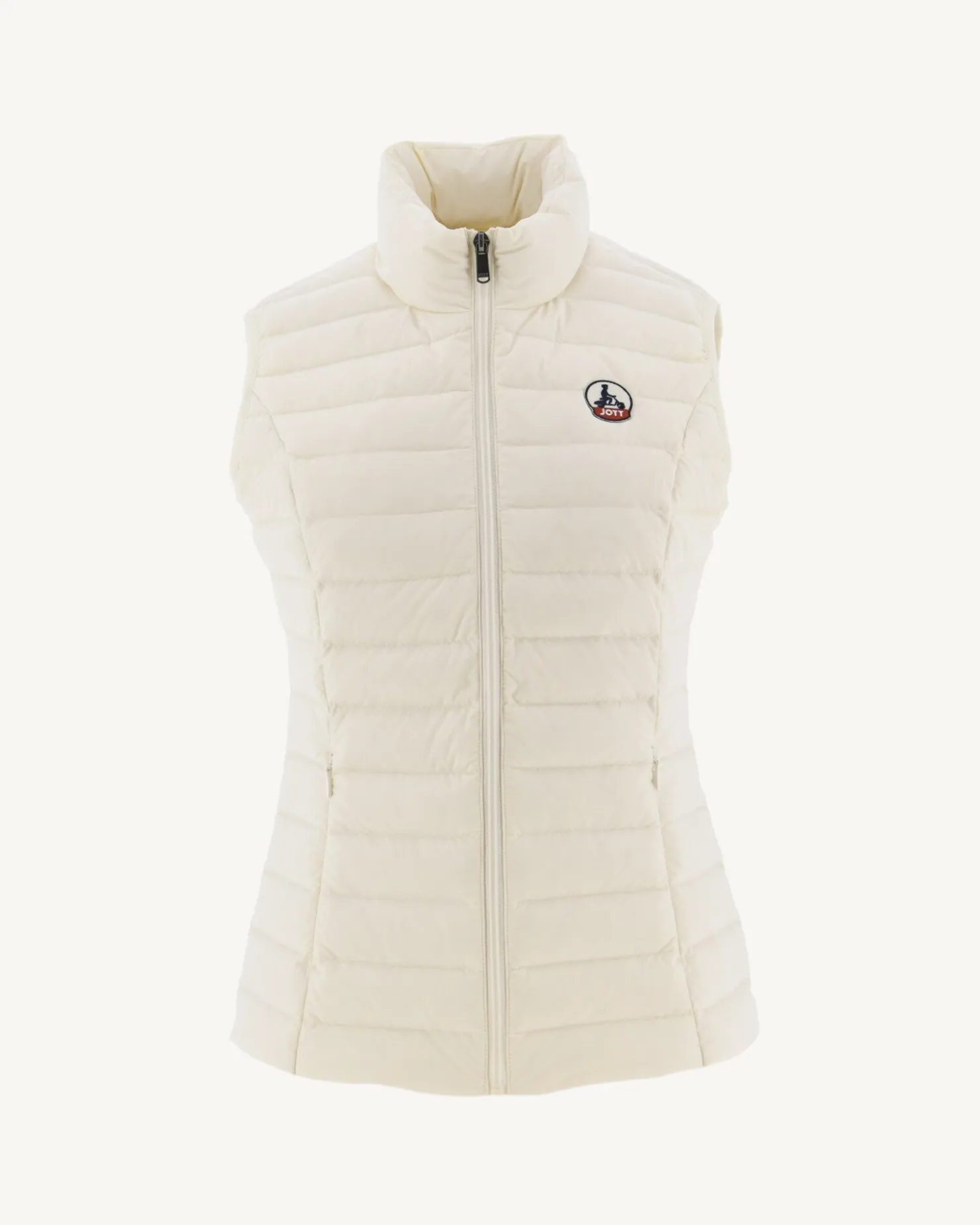 JOTT Stretch Sleeveless Down Jacket Ecru Grenada 895 Off-White Fashion