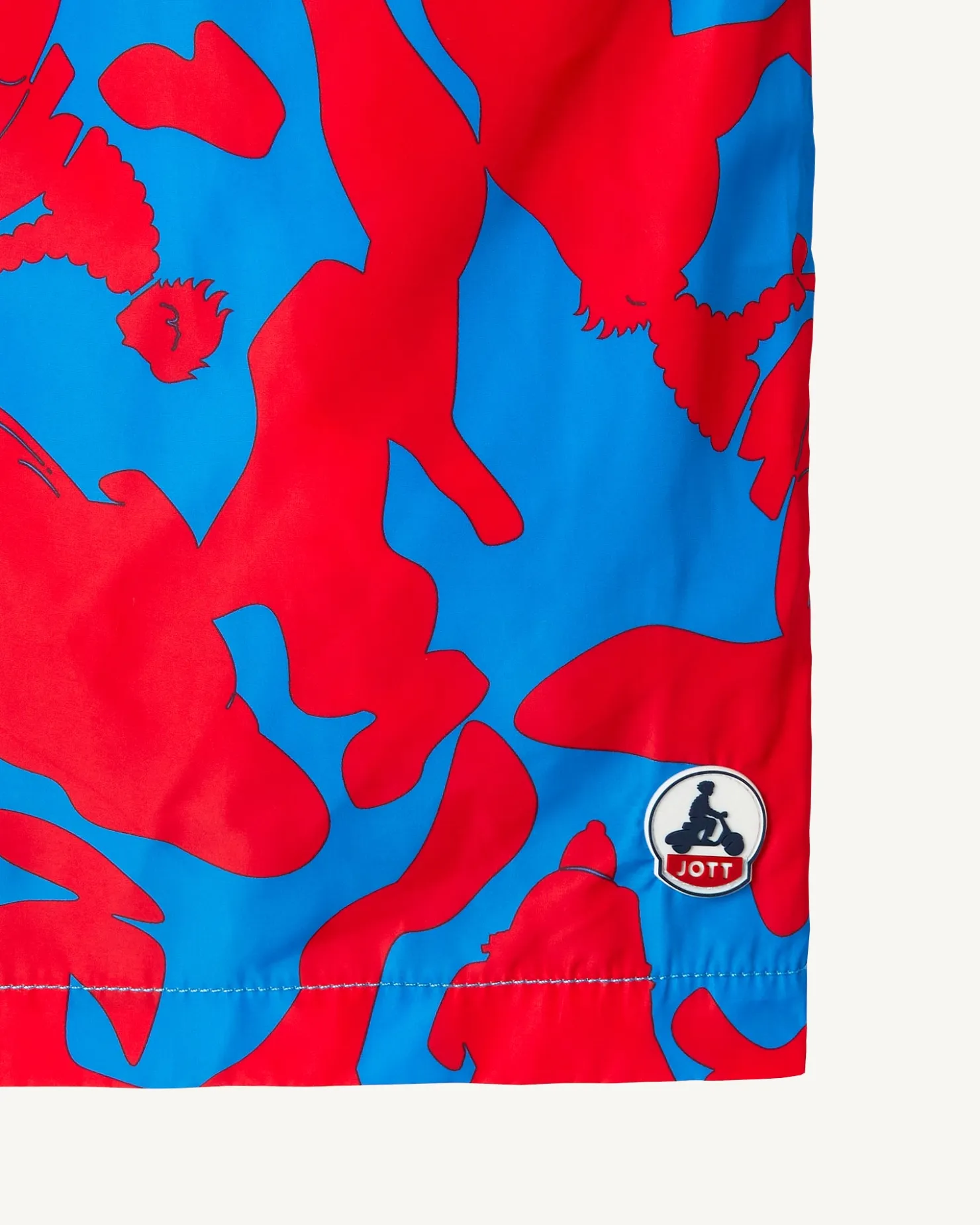JOTT Swim Shorts Camo Azure/Intense Red Biarritz 1832 Camo Azure / Fire Cheap