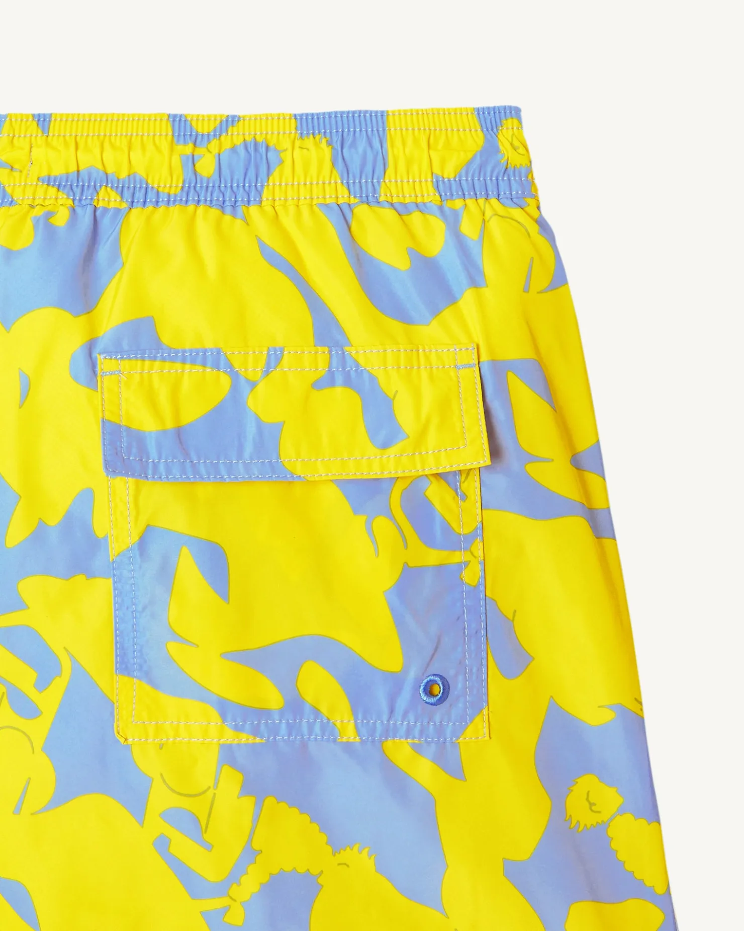 JOTT Swim Shorts Camo Light Blue/Citron Biarritz 1802 Camo Soft Blue / Lemon Sale