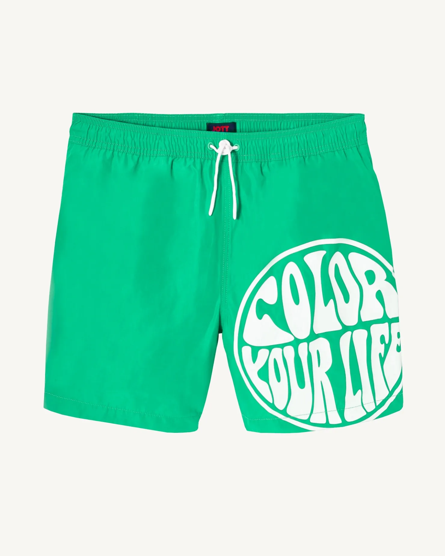 JOTT Swim Shorts Green/Funday White Biarritz 2432 Poppy Green /Funday White Cheap