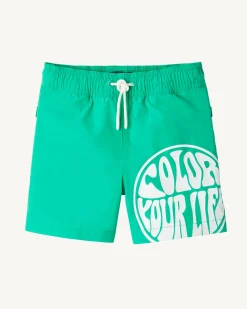JOTT Swim Shorts Green/Funday White Child Cassis 2432 Poppy Green /Funday White Sale