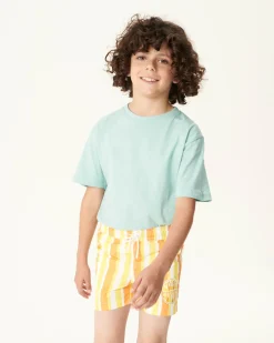 JOTT Swim Shorts Stripe Apricot/Lemon Child Cassis 7280 Apricot / Lemon Stripe Outlet