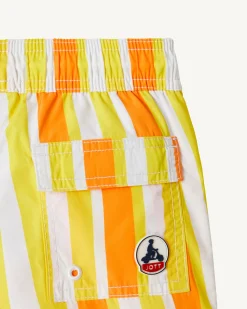 JOTT Swim Shorts Stripe Apricot/Lemon Child Cassis 7280 Apricot / Lemon Stripe Outlet