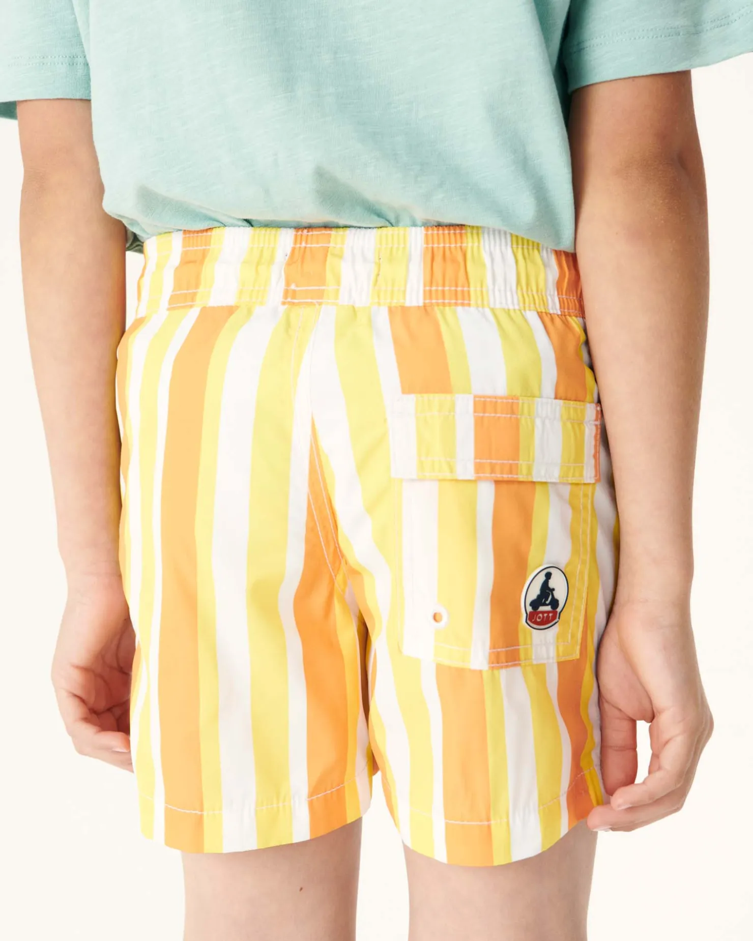 JOTT Swim Shorts Stripe Apricot/Lemon Child Cassis 7280 Apricot / Lemon Stripe Outlet