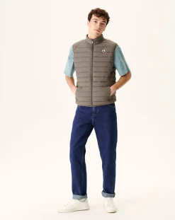 JOTT Taupe Arafo Stretch Sleeveless Padded Jacket 808 Mole Fashion