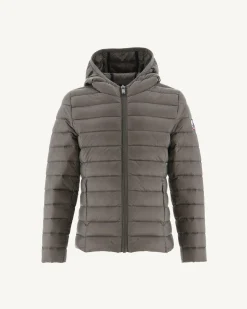 JOTT Taupe Carla Children'S Lightweight Hooded Down Jacket 808 Mole Fashion