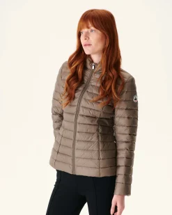 JOTT Taupe Cha Lightweight Padded Jacket 808 Mole Outlet