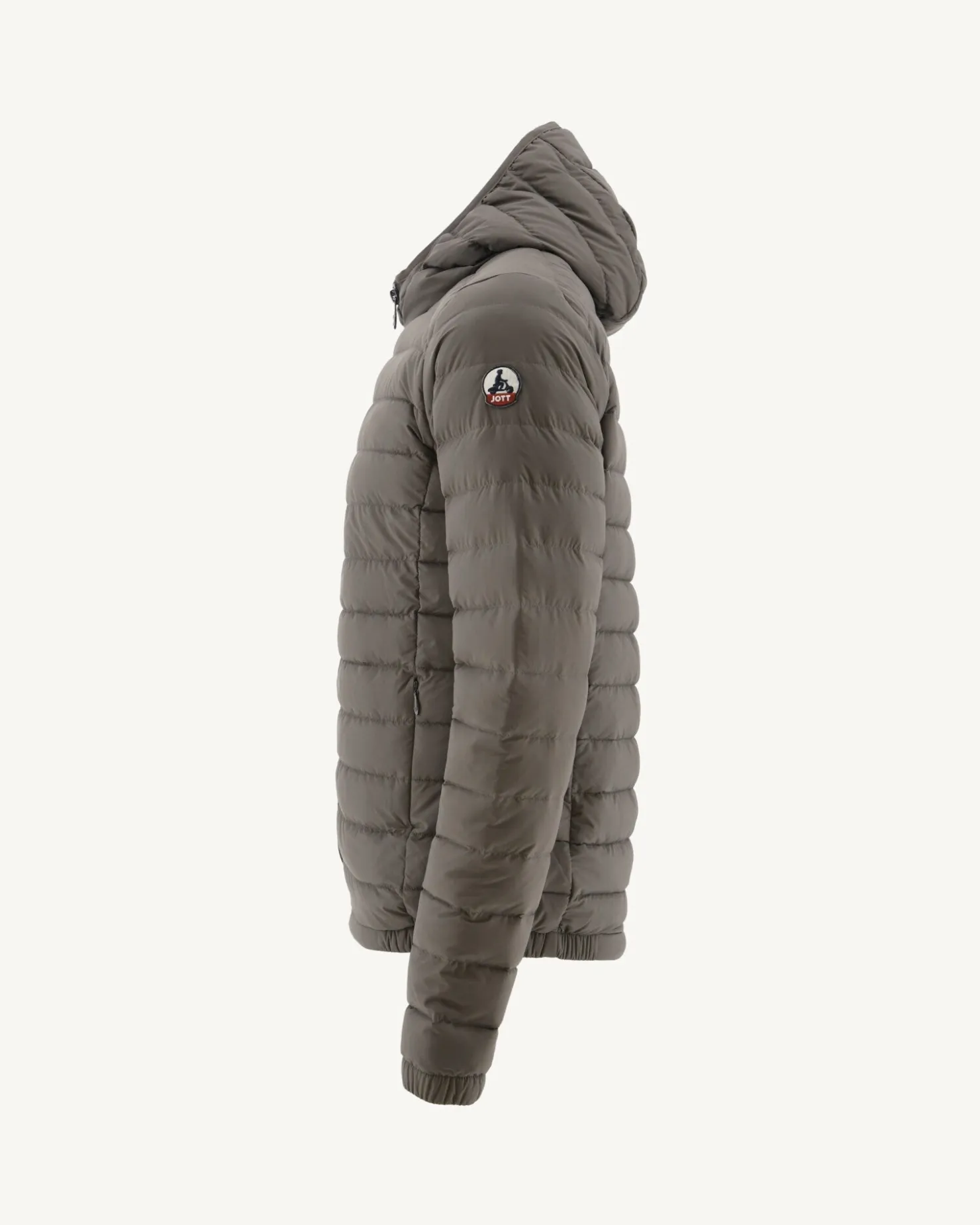 JOTT Taupe Lenny Lightweight Hooded Down Jacket 808 Mole Cheap