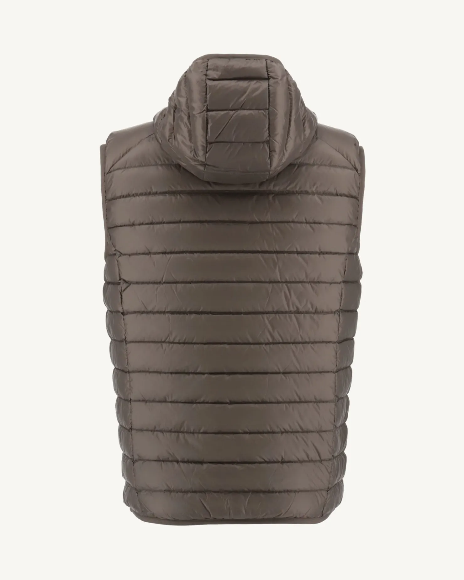 JOTT Taupe Pat Hooded Sleeveless Padded Jacket 808 Mole Hot