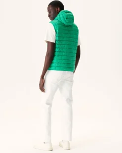 JOTT Vert Pat Hooded Sleeveless Down Jacket 243 Poppy Green Best