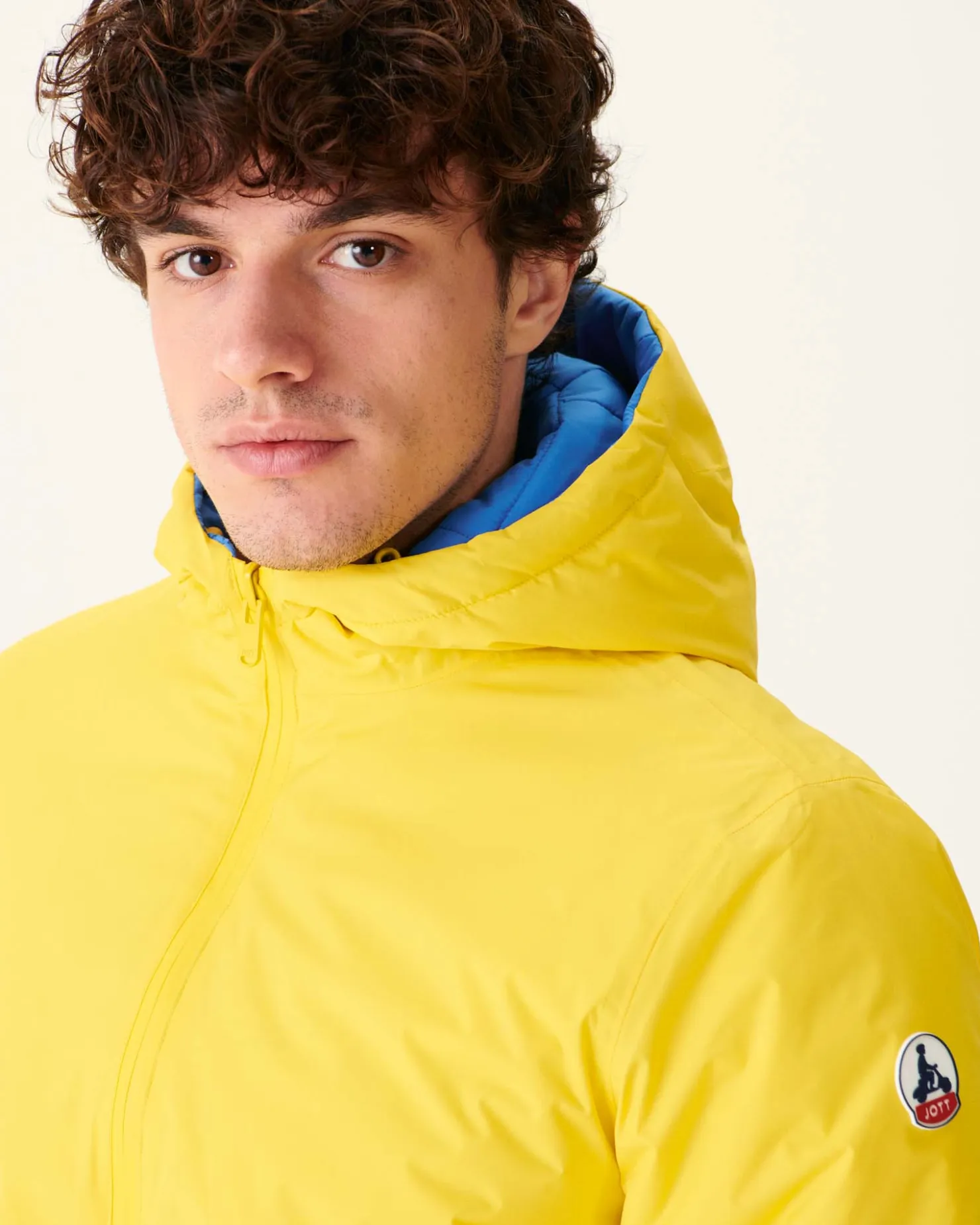 JOTT Vigo Lemon/Azure Reversible Hooded Ultralight Down Jacket 6310 Lemon / Azure Cheap