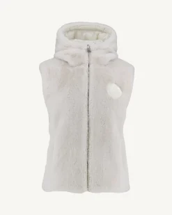 JOTT White Daria Reversible Great Cold Sleeveless Down Jacket 901 White New