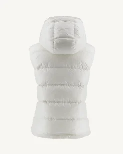 JOTT White Daria Reversible Great Cold Sleeveless Down Jacket 901 White New