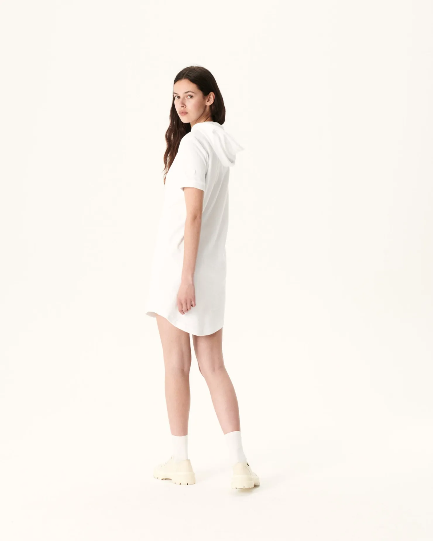 JOTT White Meg Terry Dress 901 White Clearance