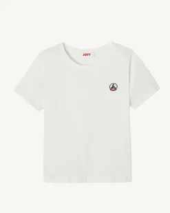 JOTT White Round Neck Cotton T-Shirt For Children Rio 901 White Shop