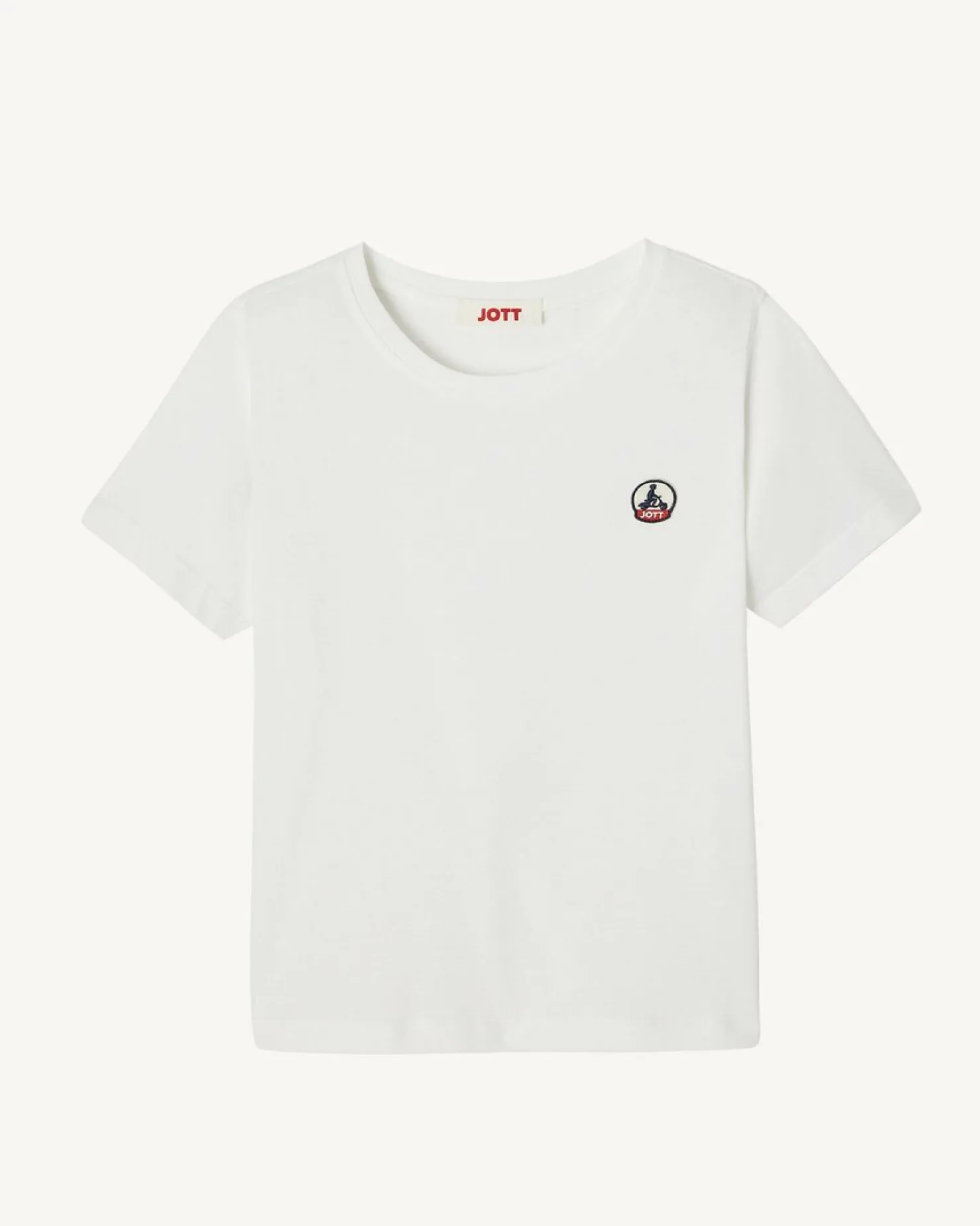 JOTT White Round Neck Cotton T-Shirt For Children Rio 901 White Shop