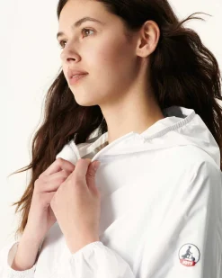 JOTT White Singapore Packable Waterproof Jacket 901 White Hot