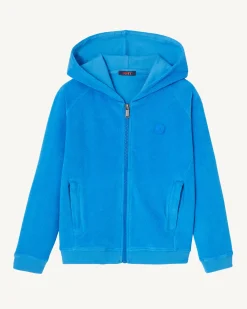 JOTT Zipped Cotton Terry Jacket Azur Child Volta 183 Azure New